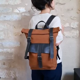 Sac à dos artisanal cuir marron